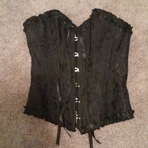 XS black corset